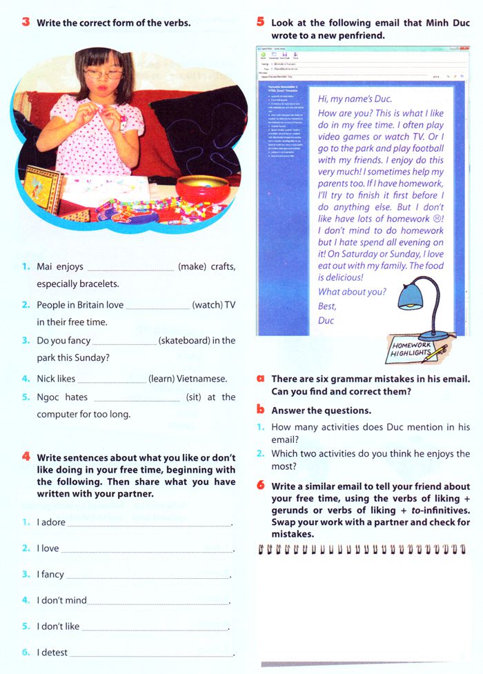 Tiếng Anh lớp 8 Chương trình mới Unit 1: Leisure activities Từ vựng lớp 8 thí điểm