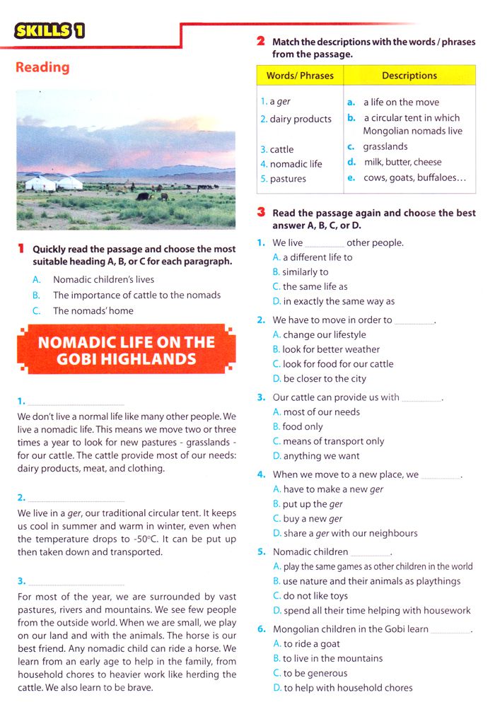 Đề thi học kỳ 1 môn Tiếng Anh lớp 8