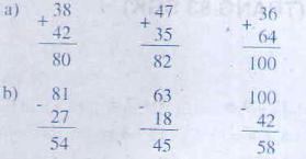 Ôn tập về phép cộng và phép trừ Giải bài tập trang 82 SGK Toán 2