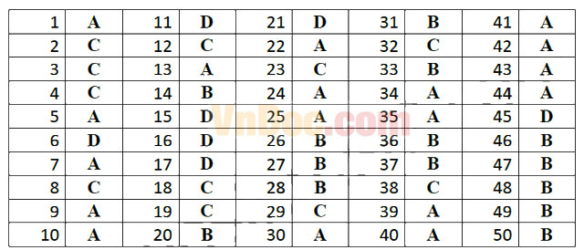 Đề thi học kì 1 môn Toán lớp 12 có đáp án