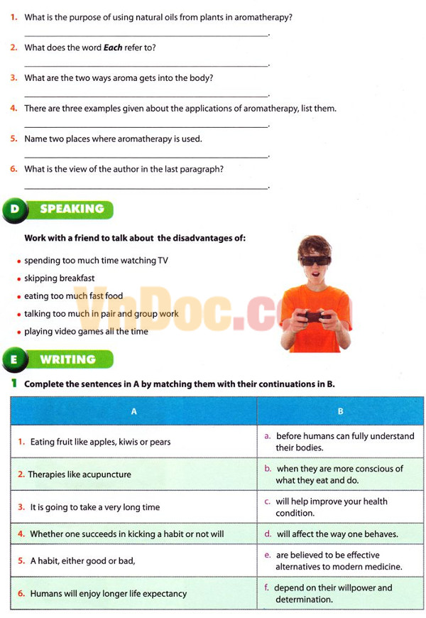 Unit 02: Your Body and You