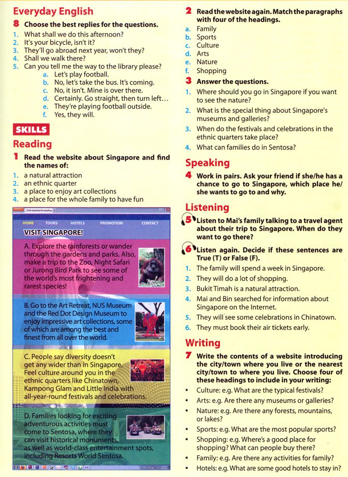 Bài tập Tiếng Anh lớp 6 Chương trình mới Unit 4, 5, 6 Review Unit 4, 5, 6 Tiếng Anh lớp 6 Chương trình Thí điểm