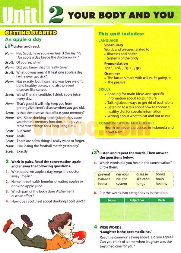 Tiếng Anh lớp 10 Chương trình mới