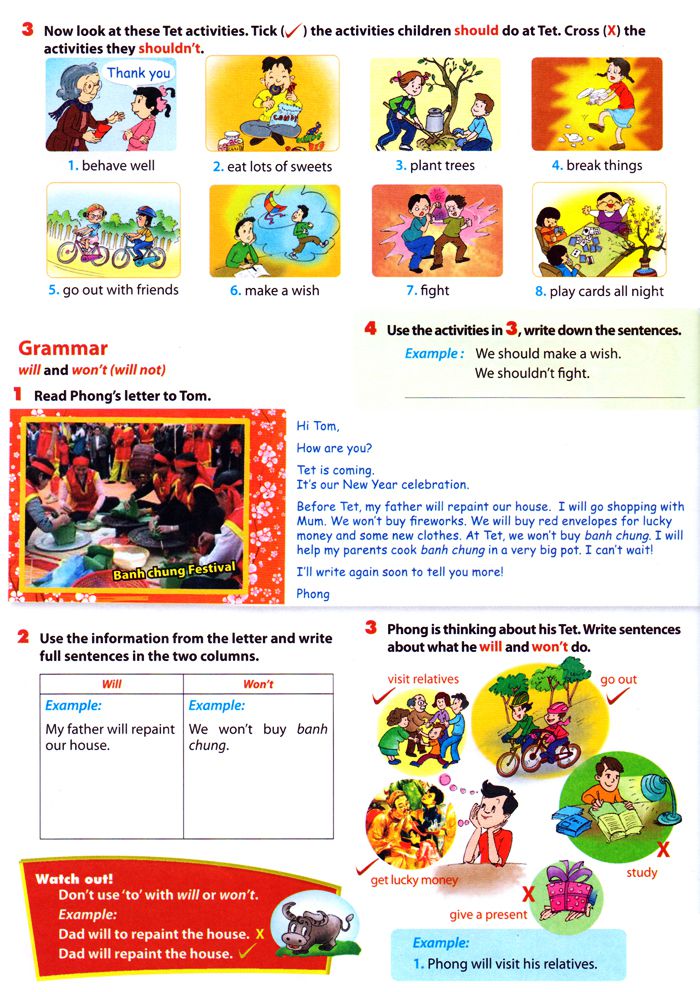 Giáo án môn Tiếng Anh (Chương trình thí điểm) lớp 6 Unit 6