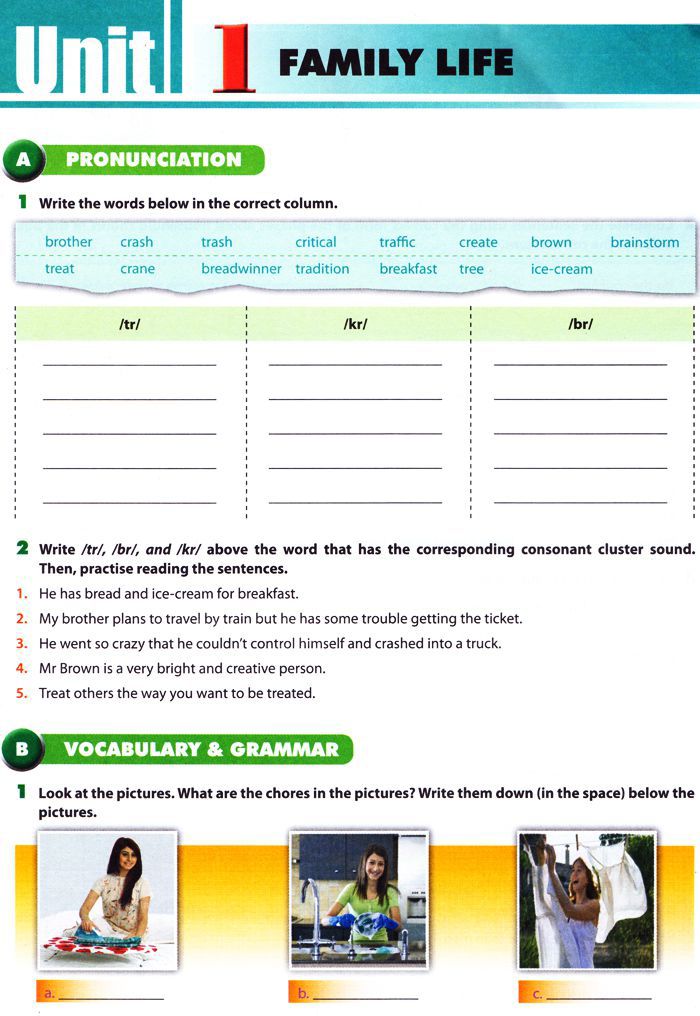 Bài tập tự luận Tiếng Anh lớp 10 Unit 1