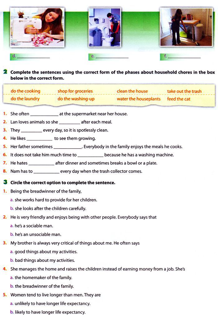 Bài tập tự luận Tiếng Anh lớp 10 Unit 1 Chương trình mới