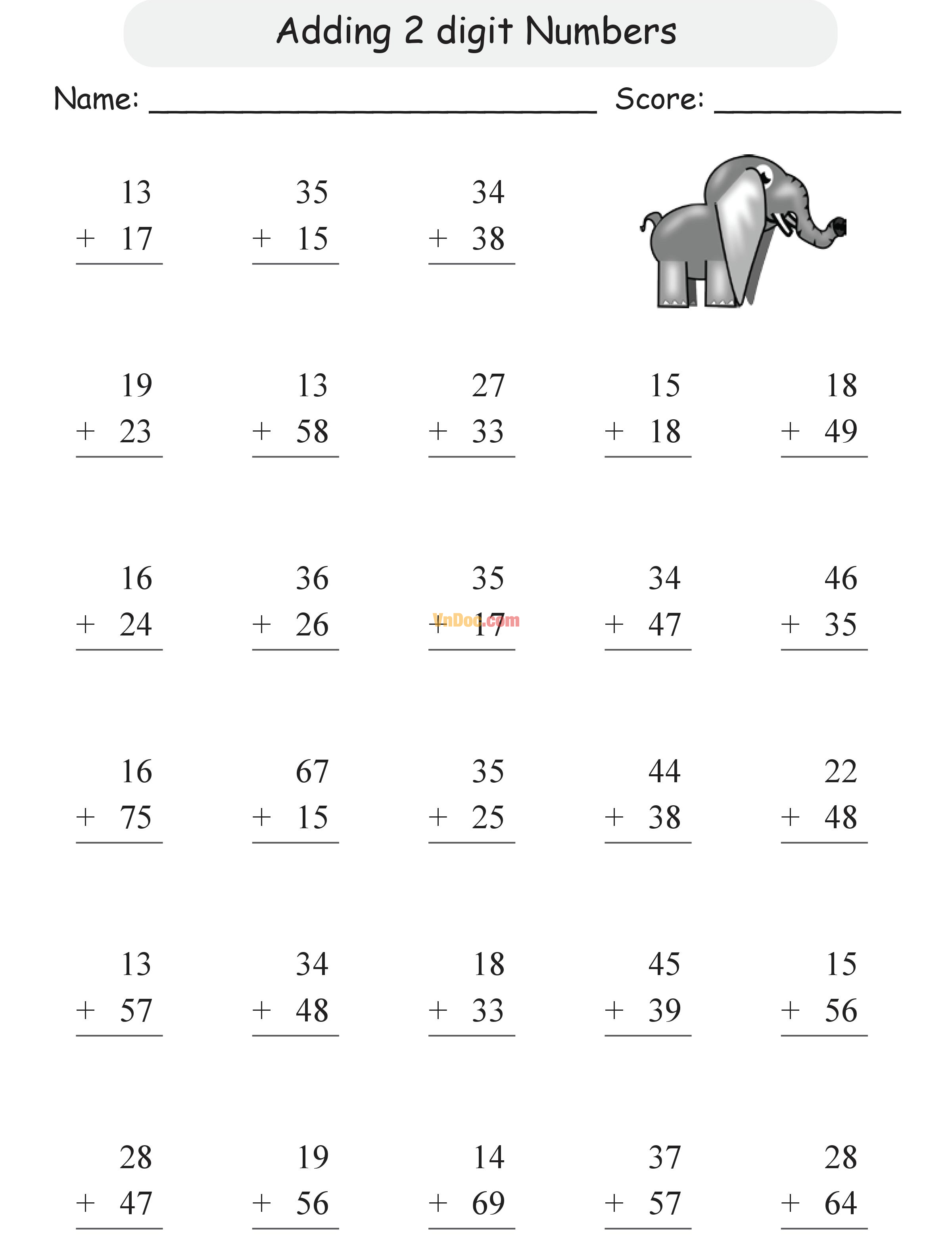 Học Toán Tiếng Anh lớp 1 bài 6