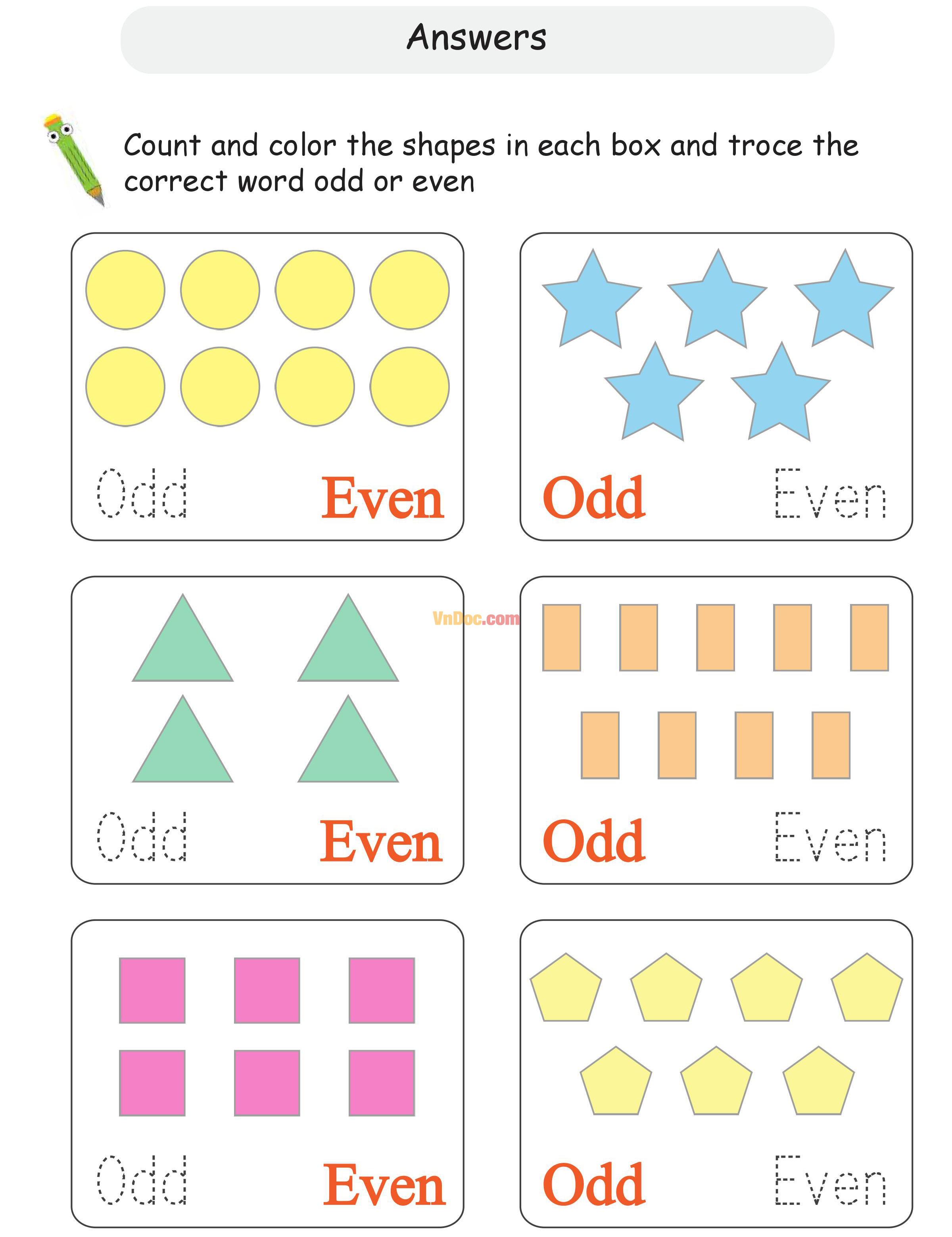 Học Toán Tiếng Anh lớp 1 bài 12