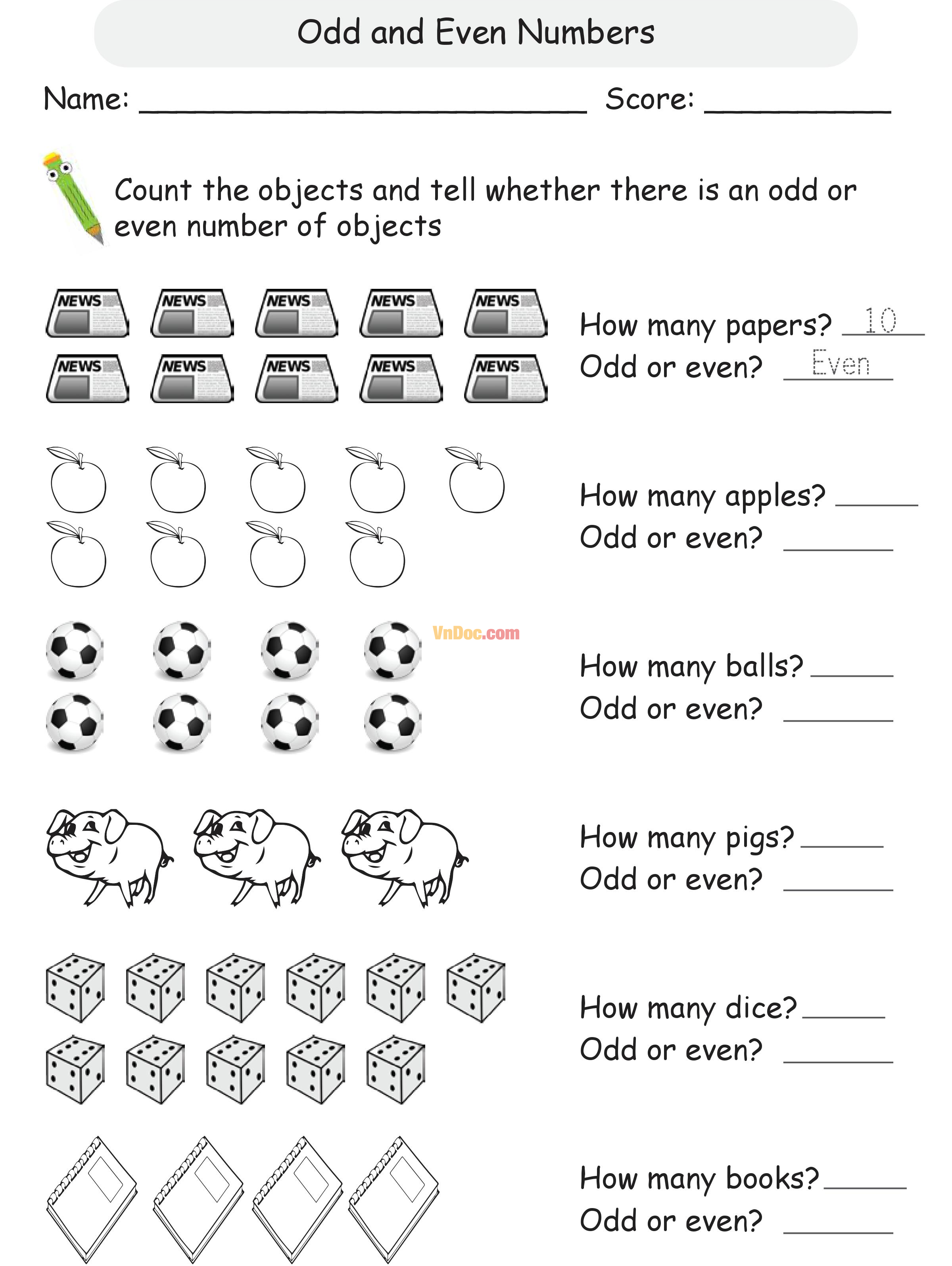 Học Toán Tiếng Anh lớp 1 bài 12