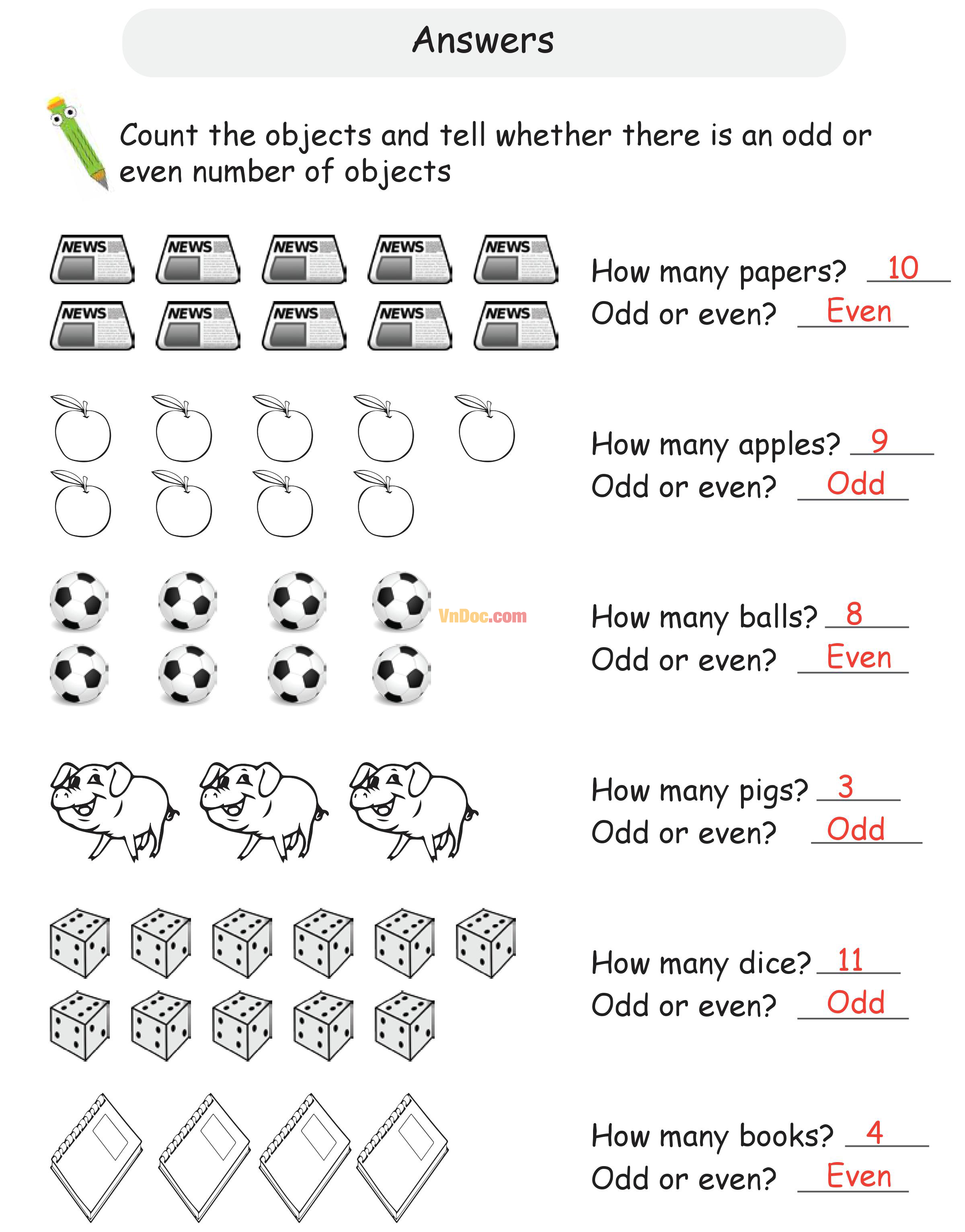 Học Toán Tiếng Anh lớp 1 bài 12