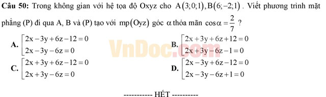 Đề thi thử THPT Quốc gia năm 2017 môn Toán trắc nghiệm trường THPT Cái Bè, Tiền Giang Đề thi thử THPT Quốc gia năm 2017 môn Toán trắc nghiệm có đáp án