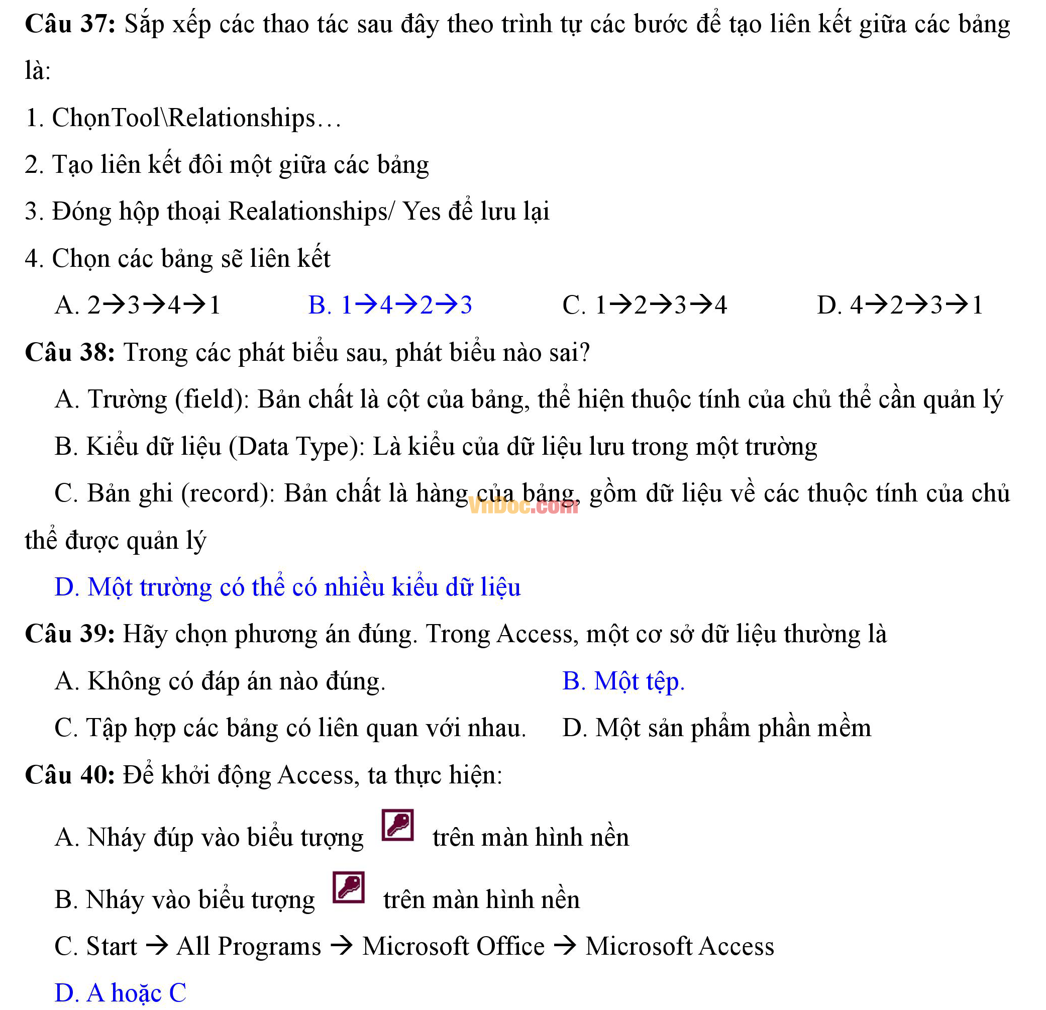 Đề thi hk1 môn tin học lớp 12