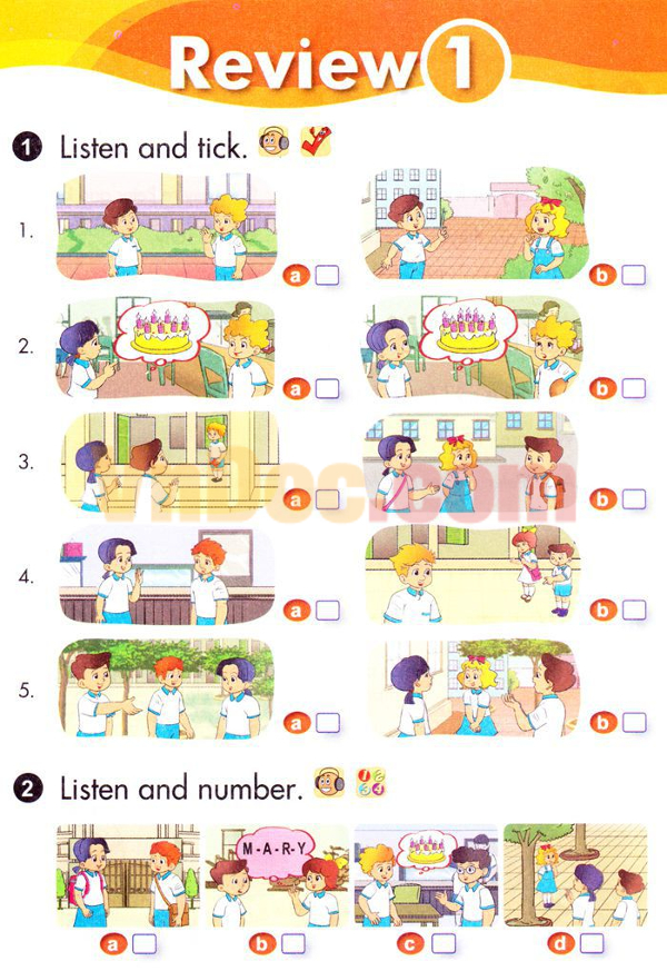 Bài tập Tiếng Anh lớp 3 Chương trình mới Unit 1, 2, 3, 4, 5