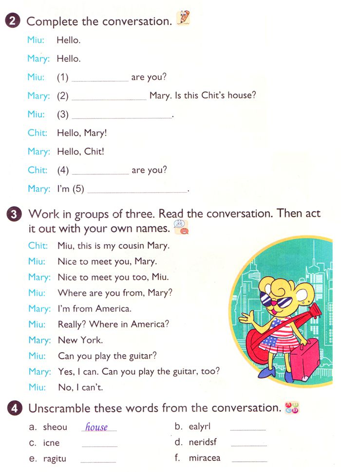 IOE Tiếng Anh trên mạng lớp 4