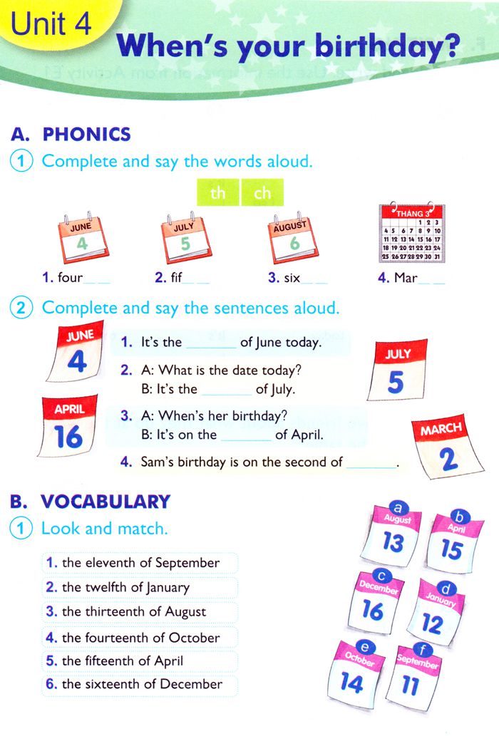 Bài tập Tiếng Anh lớp 5 Chương trình mới Unit 4: Mai’s Day có đáp án Bài tập Tiếng Anh lớp 5 Chương trình mới Unit 4: Mai’s Day