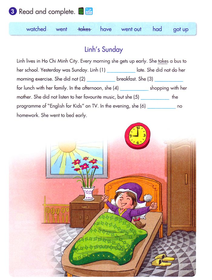 Giáo án Tiếng Anh lớp 5 Chương trình mới Unit 4: Mai's Day Giáo án tiếng anh lớp 5