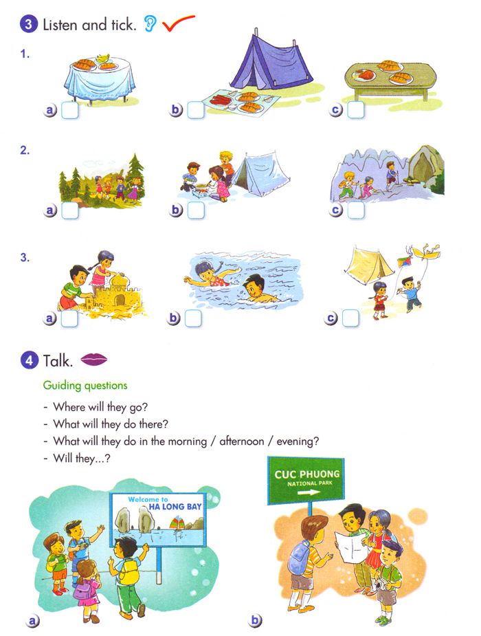 Tiếng Anh lớp 5 Chương trình mới Unit 5 Bài tập Tiếng Anh lớp 5 Chương trình mới Unit 5: OUR PICNIC TO THE SEASIDE