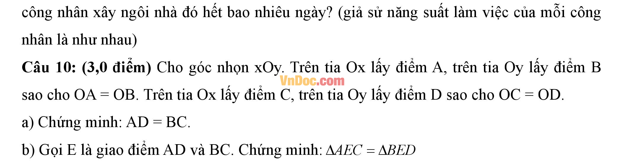 Đề thi học kì 1 môn Toán lớp 7