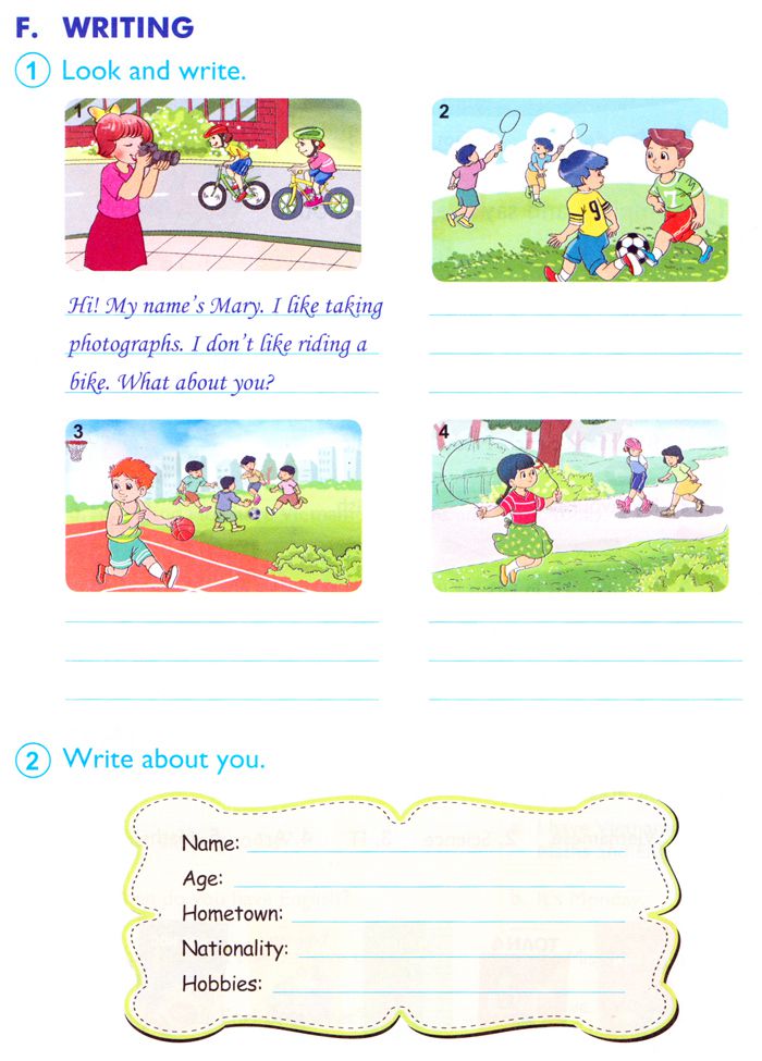 Bài tập Tiếng Anh lớp 4 Chương trình mới Unit 7: WHAT DO YOU LIKE DOING?