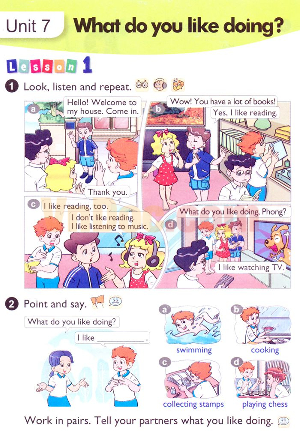 Tiếng Anh Chương trình mới Unit 7: WHAT DO YOU LIKE DOING? có đáp án Tiếng Anh Chương trình mới Unit 7: WHAT DO YOU LIKE DOING?