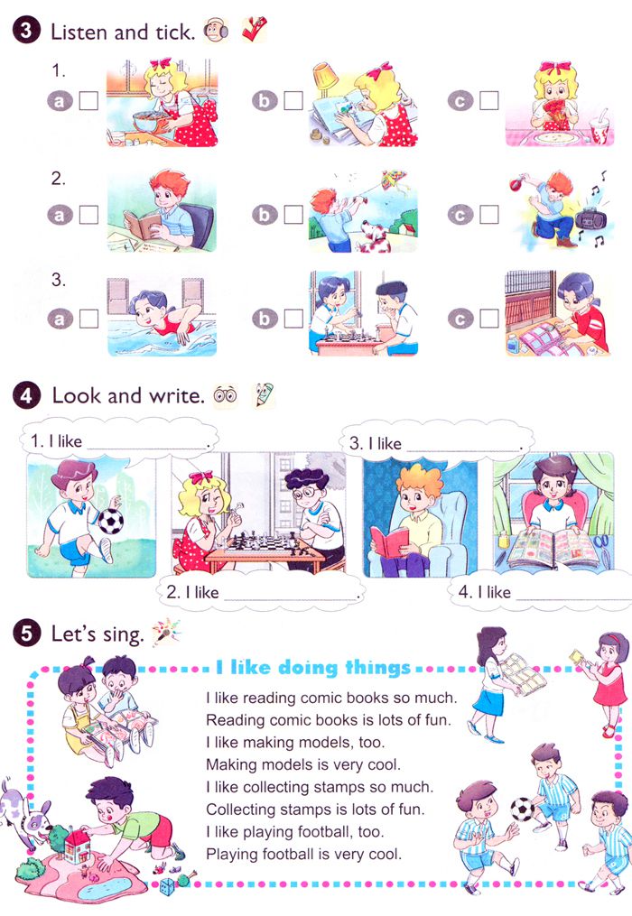 Tiếng Anh Chương trình mới Unit 7: WHAT DO YOU LIKE DOING? Sách giáo viên tiếng anh lớp 4 thí điểm mới 201