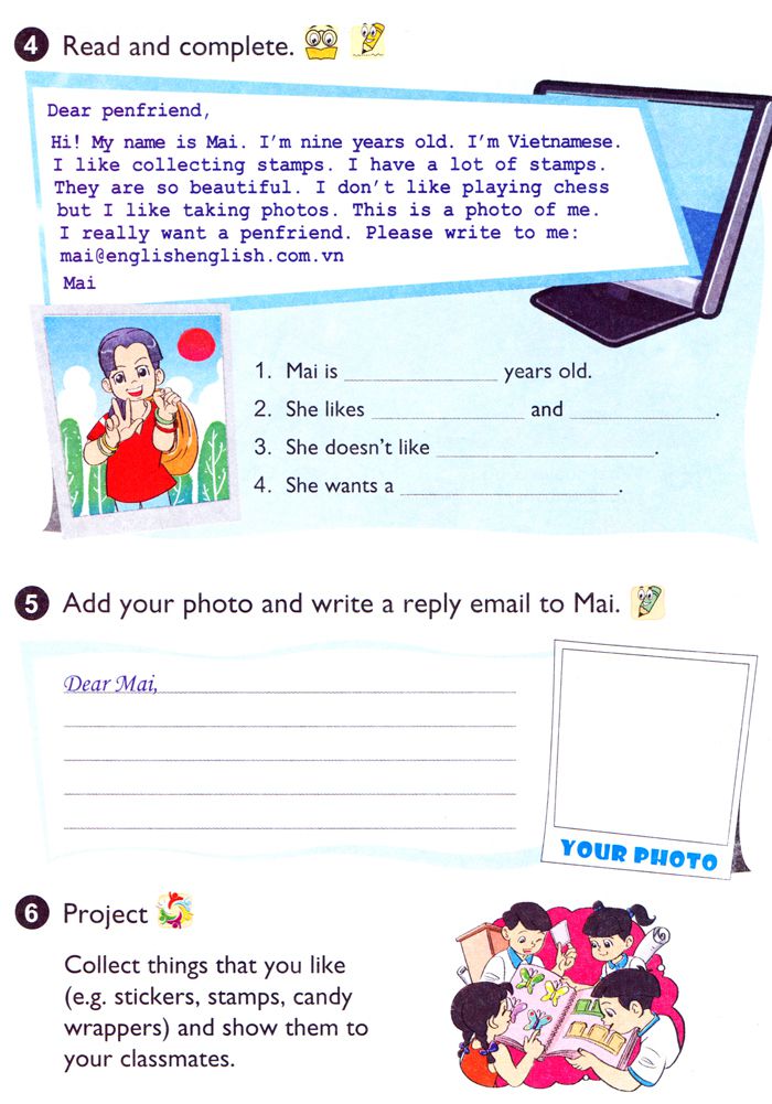 Bài tập Tiếng Anh lớp 4 Chương trình mới Unit  Tiếng Anh lớp 4 Chương trình mới Unit 7