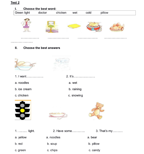 Dạy học phát âm tiếng Anh lớp 2 cho trẻ em Đề kiểm tra học kỳ tiếng Anh lớp 2 cho bé