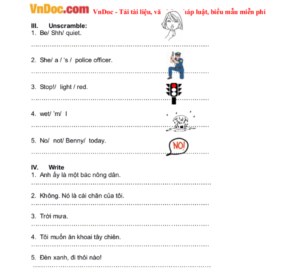 Đề thi học kỳ 1 môn tiếng Anh lớp 2 có đáp á Dạy học phát âm tiếng Anh lớp 2 cho trẻ em