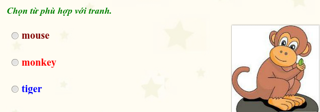 Bài tập Tiếng Anh Trẻ em lớp 1 Tiếng Anh Trẻ em lớp 1