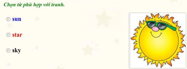 OLYMPIC TIẾNG ANH LỚP 1 - ViOlympic Tiếng Anh Đề thi Olympic Tiếng Anh lớp 1 vòng 1