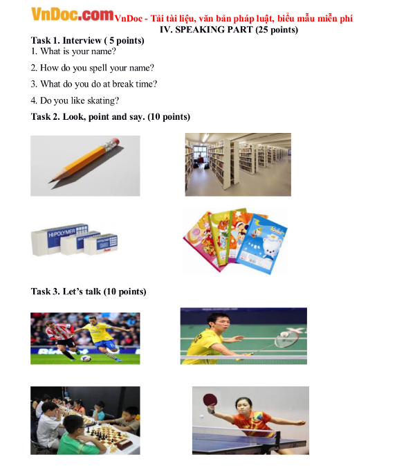 Đề kiểm tra môn Tiếng Anh lớp 3 chương trình mới Bài tập tiếng Anh trẻ em lớp 3 cho bé 8 tuổi