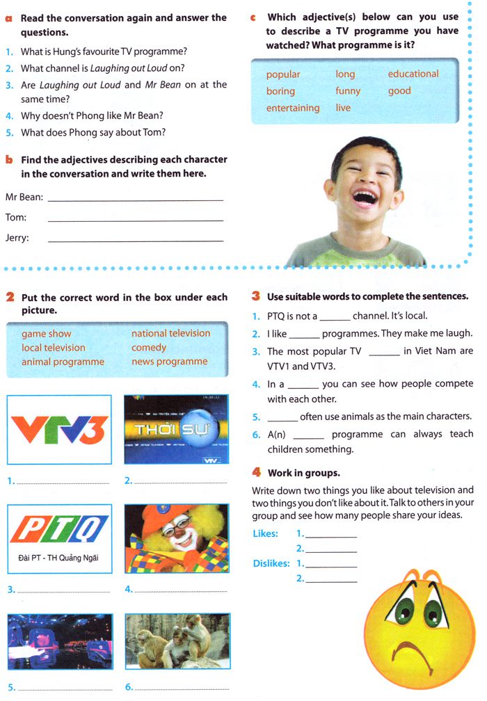 Bài giảng môn Tiếng Anh lớp 6 Unit 7: Television