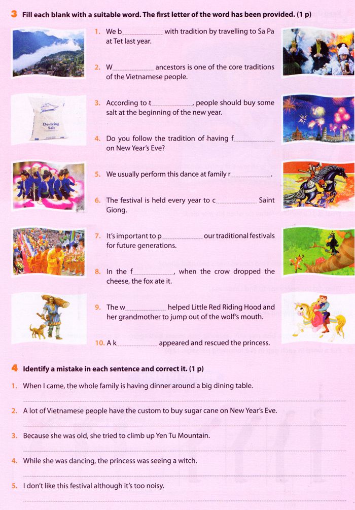 Đề kiểm tra 1 tiết môn Tiếng Anh lớp 8 Đề kiểm tra 1 tiết môn Tiếng Anh lớp 8 Thí điểm có đáp án