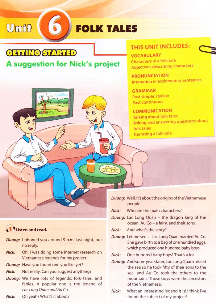 tiếng anh 8 unit 6: the young pioneers club
