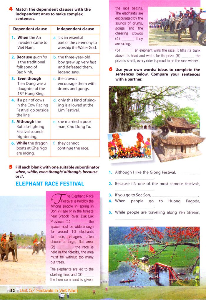 Giải thí điểm 8 Unit 5 - Festivals of Viet Nam - Getting Started