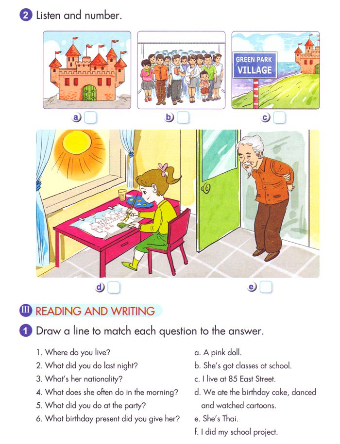 Bài tập Tiếng Anh lớp 3 Chương trình mới Unit 1, 2, 3, 4, 5