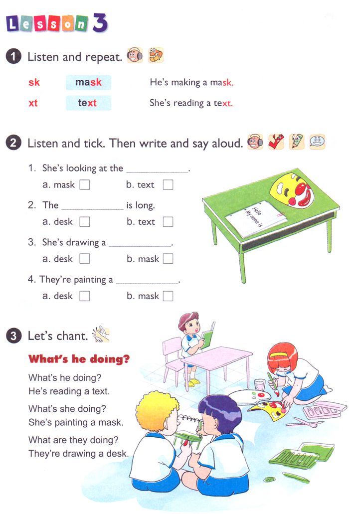 Tiếng Anh lớp 4 Chương trình mới Unit 9: WHAT ARE THEY DOING?