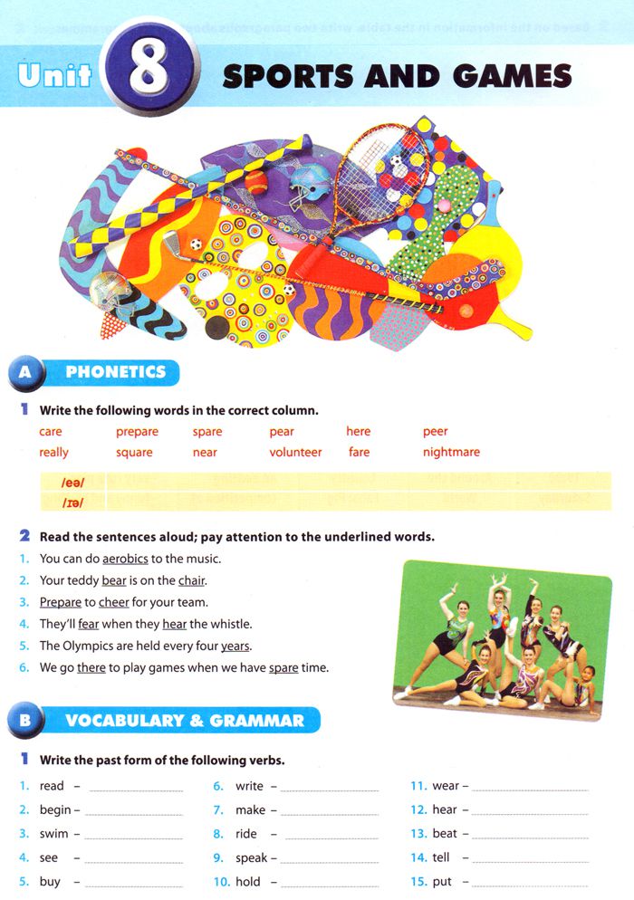 Giải bài tập SGK Tiếng Anh lớp 6 Chương trình mới Unit 8