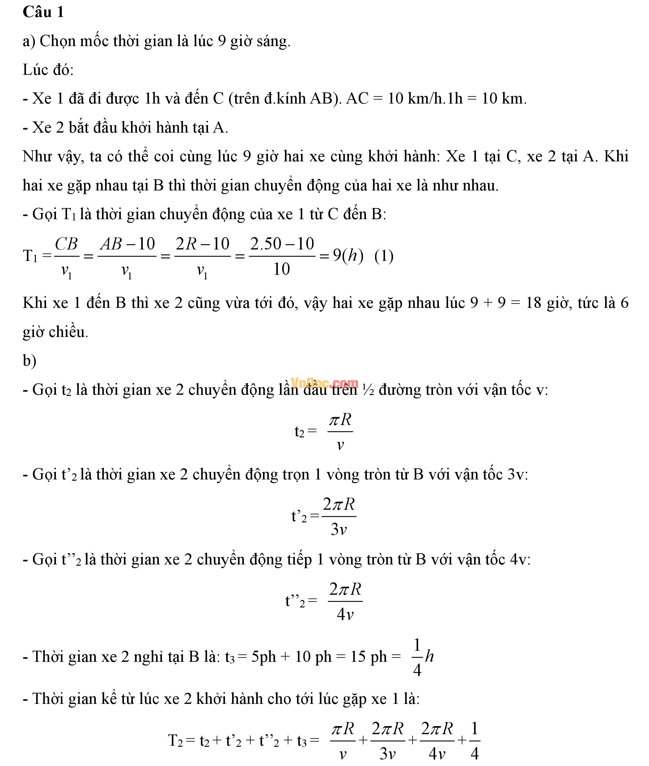 Đáp án đề thi hsg cấp tỉnh môn vật lý lớp 9