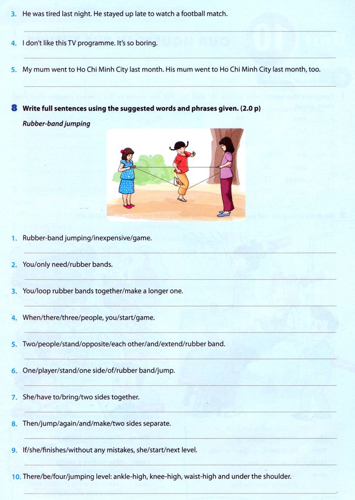 Đề KSCL môn Tiếng Anh lớp 6 (Chương trình mới)