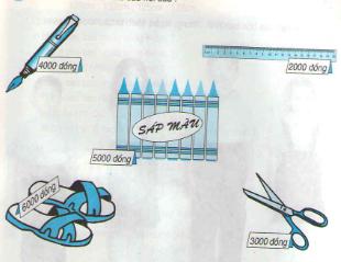 Luyện tập tiền Việt Nam Giải bài tập trang 132, 133 SGK Toán 3