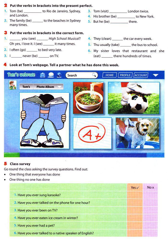 Looking Back - Project Unit 9 Lớp 6 Trang 34 SGK