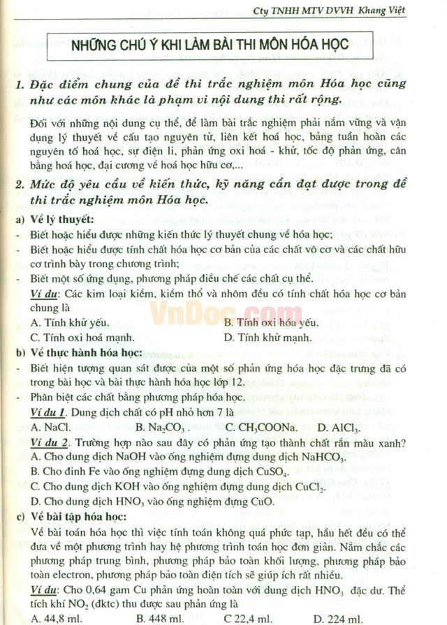 Kỹ thuật mới giải nhanh bài tập hóa học - Tập 1: Hóa học đại cương Kỹ thuật mới giải nhanh bài tập hóa học - Tập 1: Hóa học đại cương