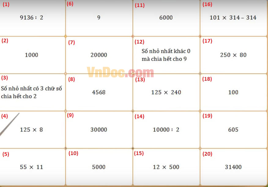 Đề thi Violympic Toán lớp 4 vòng 13 năm 2016 - 2017 Đề thi giải Toán qua mạng lớp 4 vòng 13