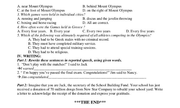 Đề KSCL môn Tiếng Anh lớp 11 có đáp án Đề KSCL môn Tiếng Anh lớp 11