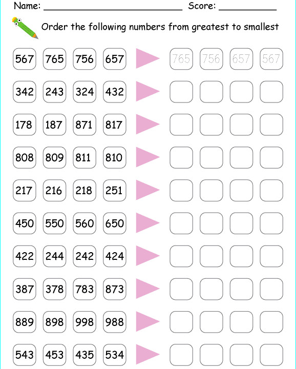 Phép trừ (không nhớ) trong phạm vi 1000