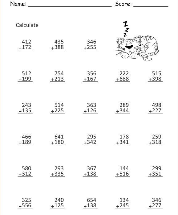 Phép Cộng Số Có 3 Chữ Số