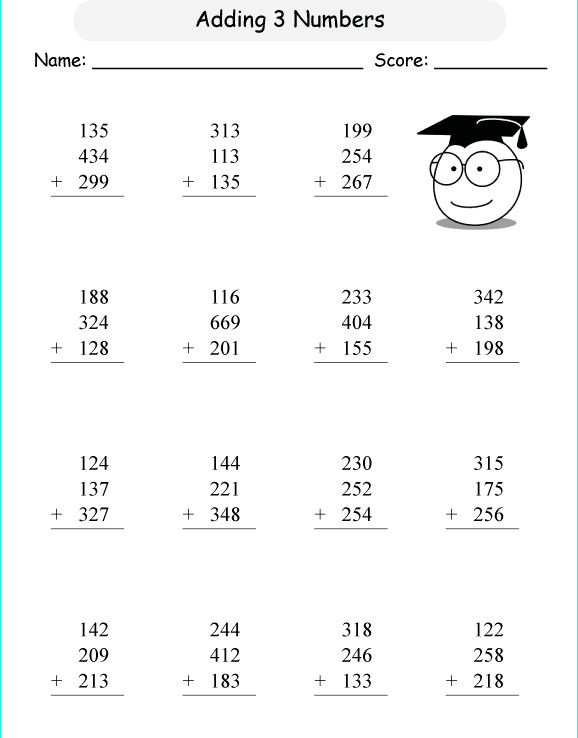 Bài Tập Luyện Tập Cộng Các Số Có Ba Chữ Số