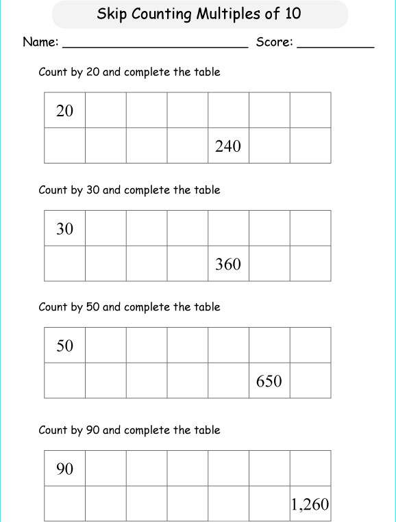 Đề thi Violympic Toán Tiếng Anh lớp 3 vòng 7 năm 2015 - 2016 Bài tập Toán Tiếng Anh lớp 3: Skip Counting by 2 Digits