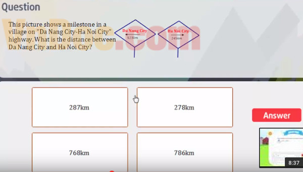 Đề thi Violympic Toán Tiếng Anh 
